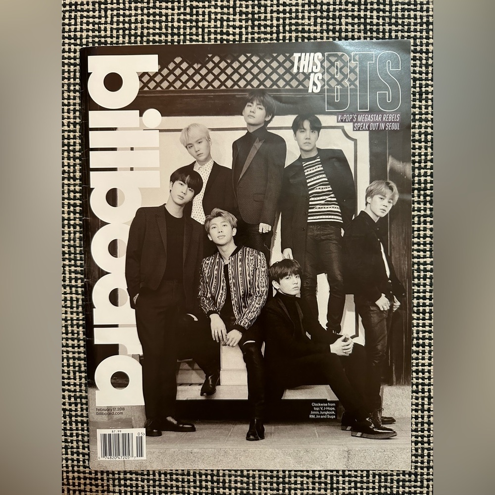 Official BTS 1st Billboard Magazine 2018 (RARE)